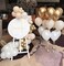 Sand White and Gold Balloons Set, 60 Pcs 12 Inch White Sand Gold Latex Balloons Gold and White Party Balloons